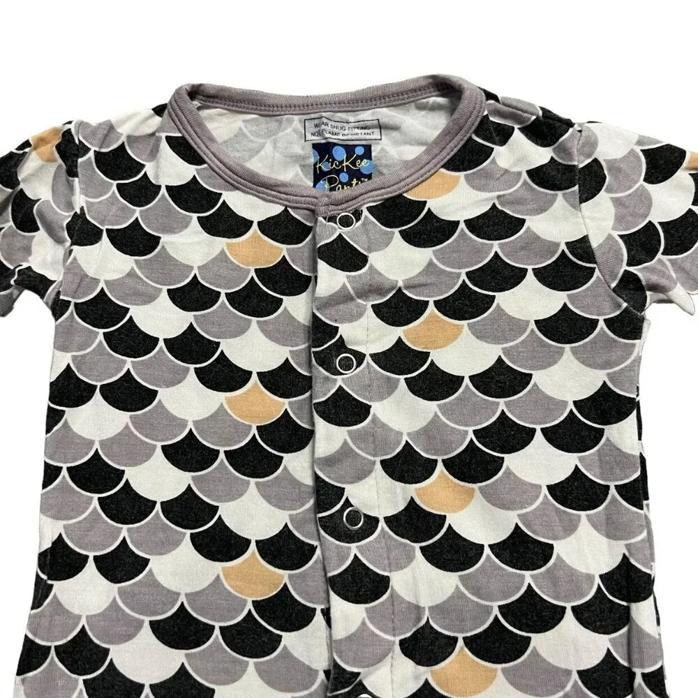 Kickee Pants 12-18m Bamboo Midnight Scales Coverall